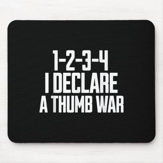 Thumb War Chant、Thumbレスリングチャンピオン、Thumb W マウスパッド (正面)