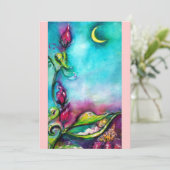 THUMBELINAピンクブルーレッド金ゴールドメタリック 案内状 (スタンド正面)