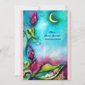 THUMBELINAピンクブルーレッド金ゴールドメタリック 案内状 (裏面)