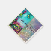 THUMBELINA "それは女の子"赤ちゃんシャワーモノグラム スタンダードカクテルナプキン (角)