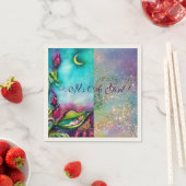 THUMBELINA "それは女の子"赤ちゃんシャワーモノグラム スタンダードカクテルナプキン (インサイチュ)