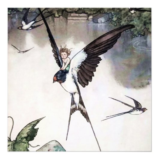 Thumbelina by W Heath Robinson フォトプリント (正面)