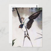 Thumbelina by W Heath Robinson ポストカード (正面/裏面)