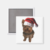 thumbnail_Santa Hatヨークシャーテリア マグネット (正面/裏面)