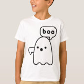 Thumbs Down Ghost Screaming Boo Disapproval Ghost  Tシャツ (正面)