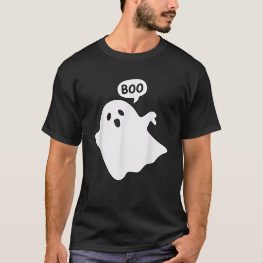 Thumbs Down Ghost Screaming Boo Disapproval Ghost  Tシャツ (正面)