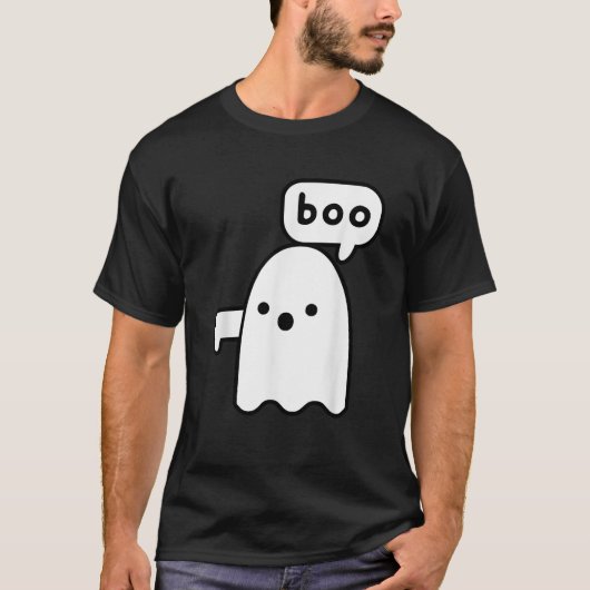Thumbs Down Ghost Screaming Boo Disapproval Ghost  Tシャツ (正面)