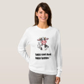Thumbs Up Cow – Funny Cartoon Tee Tシャツ (正面フル)