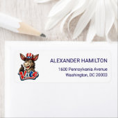 Thumbs Up Donkey Vote Return Address ラベル (インサイチュ)