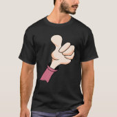 Thumbs Up Hand SignYesAgree Good Work Tシャツ (正面)