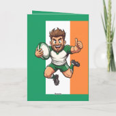 Thumbs Up to the Try Line Irish Rugby Joy カード (裏面)