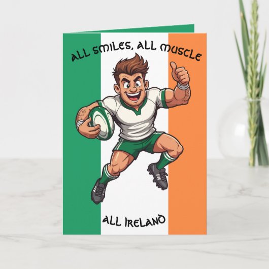 Thumbs-Up Try Irish Rugby Energy カード (正面)