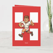 Thumbs-Up Try Run Cheerful Rugby Hero カード (裏面)