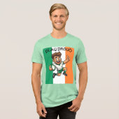 Thumbs-Up Victory Irish Rugby Spirit トライブレンドＴシャツ (正面全面)