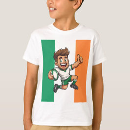 Thumbs-Up Victory Irish Rugby Spirit Tシャツ
