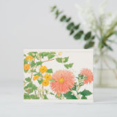 Thunbergia中国アスターby谷上湖南 ポストカード (スタンド正面)