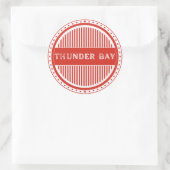 Thunder Bay City Pride Emblem – Canadian Identity ラウンドシール (バッグ)