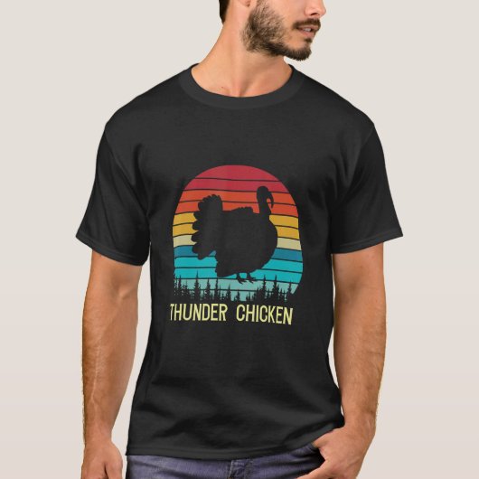 Thunder Chicken Family Matching Thanksgiving Turke Tシャツ (正面)