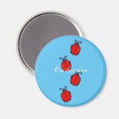 Thunder_Coveをクロールする赤いLadybug マグネット (正面/裏面)