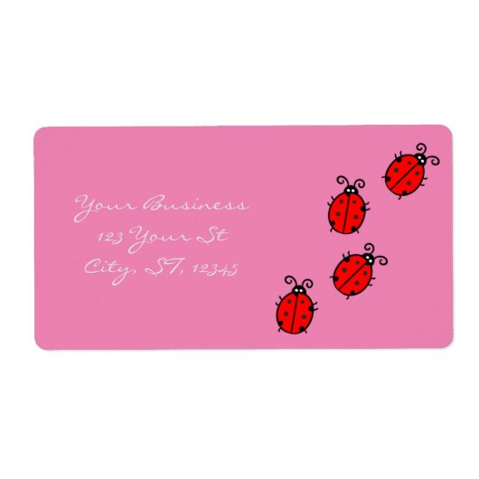 Thunder_Coveをクロールする赤いLadybug ラベル (正面)