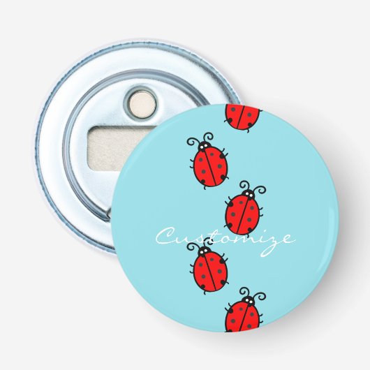 Thunder_Coveをクロールする赤いLadybug 栓抜き (正面)