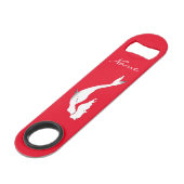 Thunder_Coveを泳いでいる水中白い人魚 スピード栓抜き (裏面アングル)