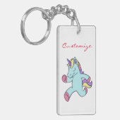 Thunder_Coveを走る青いユニコーン キーホルダー (正面左)