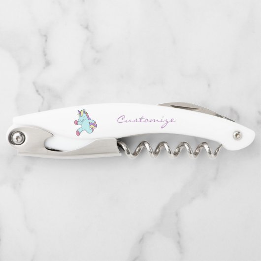 Thunder_Coveを走る青いユニコーン ソムリエナイフ (正面)