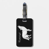 Thunder_Coveを遠ぼえしているコヨーテ ラゲッジタグ (裏面縦)
