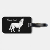 Thunder_Coveを遠ぼえしているコヨーテ ラゲッジタグ (裏面横)