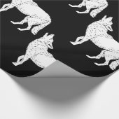 Thunder_Coveを遠ぼえしているコヨーテ ラッピングペーパー (角)