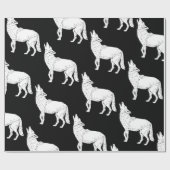 Thunder_Coveを遠ぼえしているコヨーテ ラッピングペーパー (フラット)