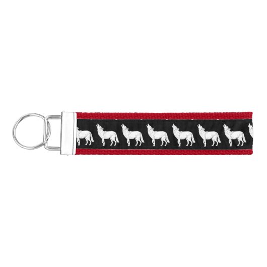 Thunder_Coveを遠ぼえしているコヨーテ リストバンドキーホルダー (鍵左)