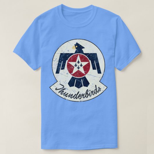 Thunderbird F16 Air Demonstration Team USAAF Tシャツ (デザイン正面)