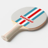 Thunderbird Pin Striped with Name 卓球ラケット (正面アングル)