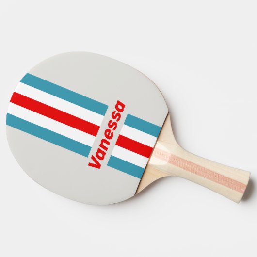 Thunderbird Pin Striped with Name 卓球ラケット (横)