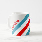 Thunderbird Stripes with Name コーヒーマグカップ (正面左)