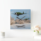 Thunderbolt P47クロック スクエア壁時計 (ホーム)