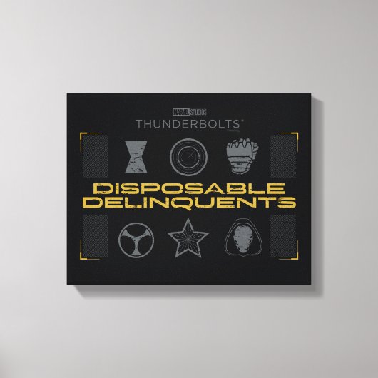Thunderbolts* | Disposable Delinquents キャンバスプリント (正面)