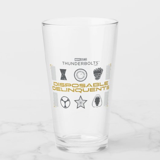 Thunderbolts* | Disposable Delinquents タンブラーグラス (正面)
