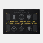 Thunderbolts* | Disposable Delinquents ドアマット (正面)