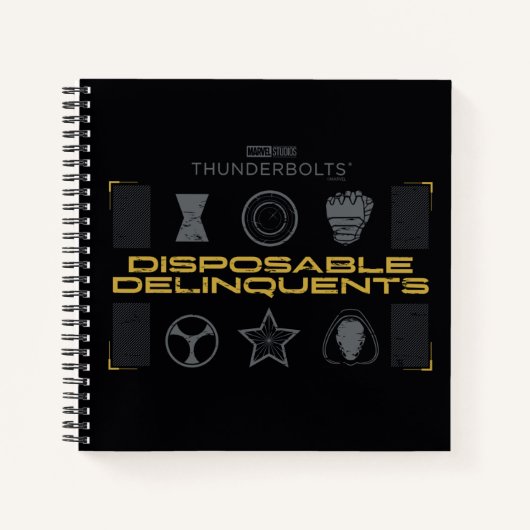 Thunderbolts* | Disposable Delinquents ノートブック (正面)