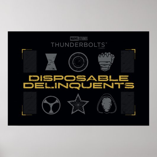 Thunderbolts* | Disposable Delinquents ポスター (正面)