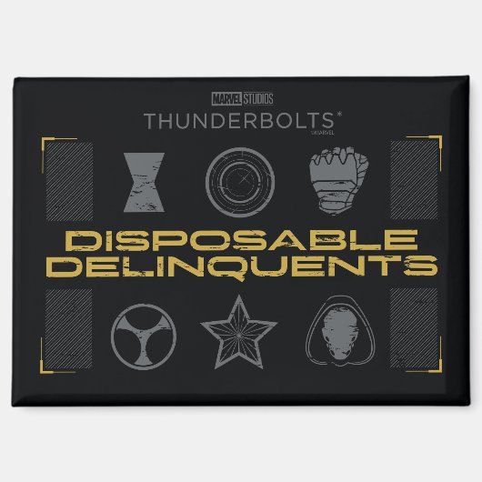 Thunderbolts* | Disposable Delinquents マグネット (正面)