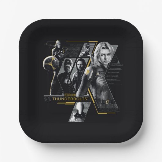 Thunderbolts* | Group Graphic ペーパープレート (正面)