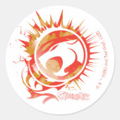 ThunderCats | Explosive Logo Graphic ラウンドシール (正面)