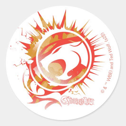 ThunderCats | Explosive Logo Graphic ラウンドシール (正面)