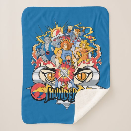 ThunderCats | Firey Group Graphic シェルパブランケット (正面)