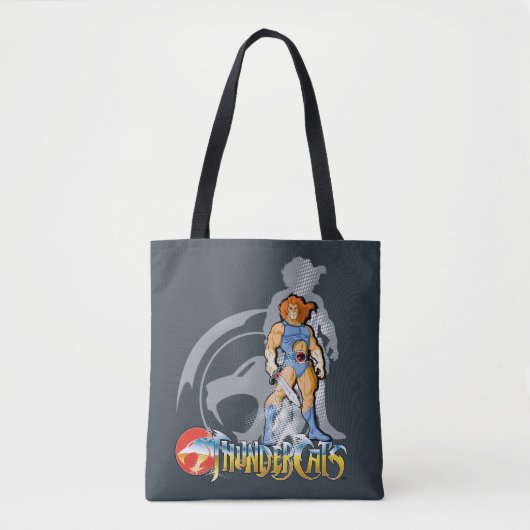 ThunderCats | Lion-O Halfttone Shadow Graphic トートバッグ (正面)