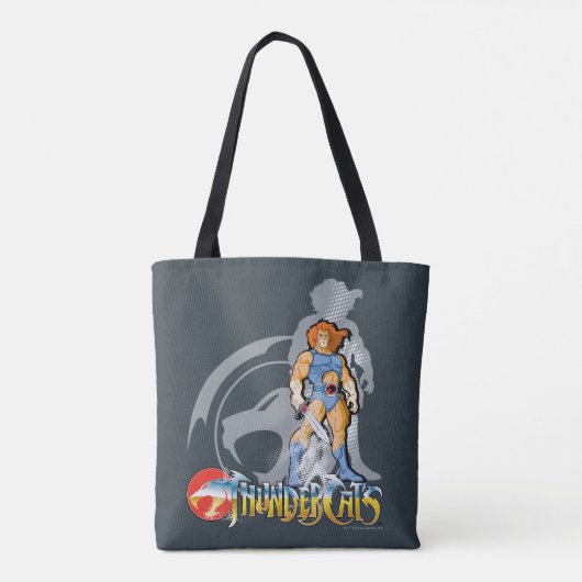 ThunderCats | Lion-O Halfttone Shadow Graphic トートバッグ (裏面)